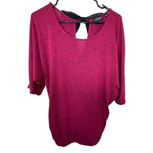 Tempted Maroon Blouse With Bow